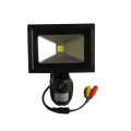 Caméra cachée espion HD 720p câblée avec lampe à LED pour projecteur pir